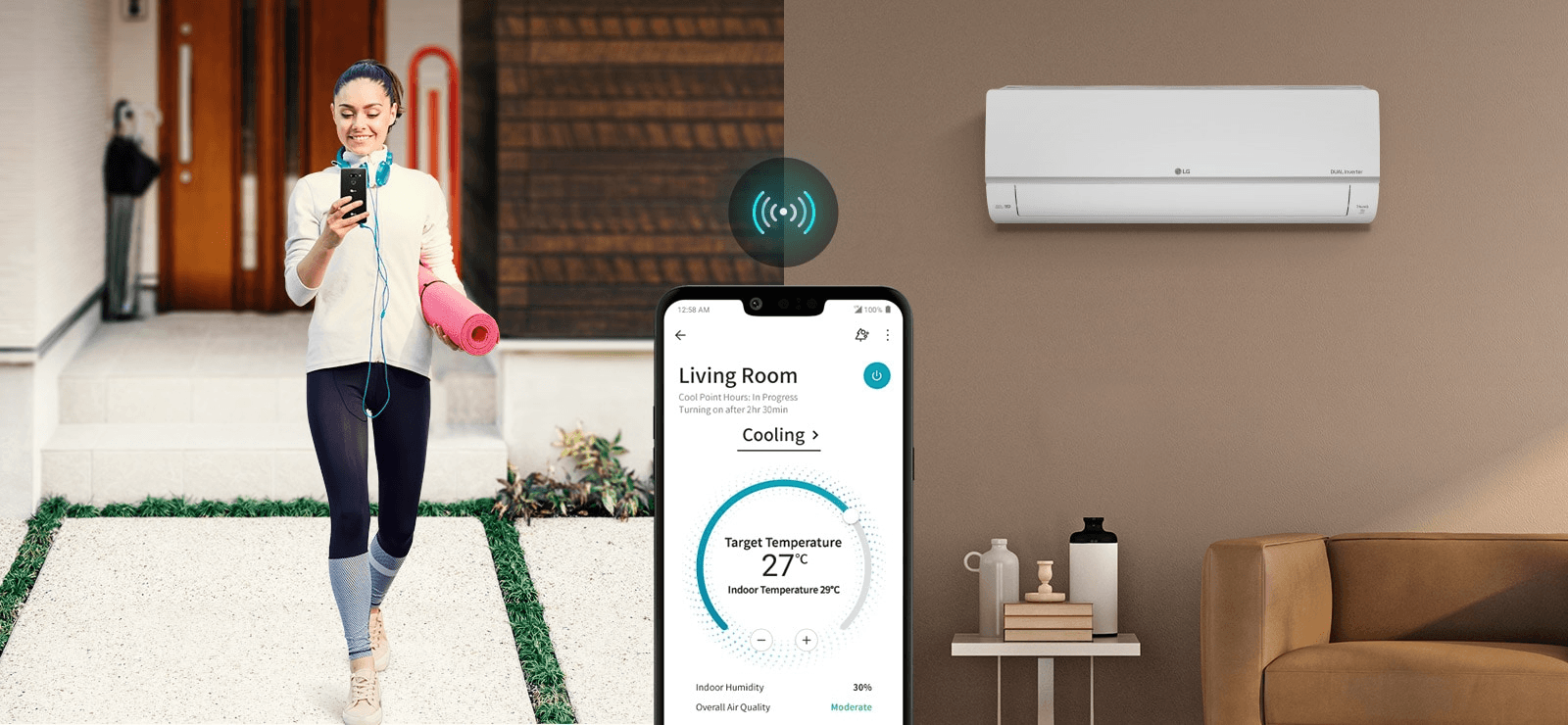 LG Dualcool Wifi Klima