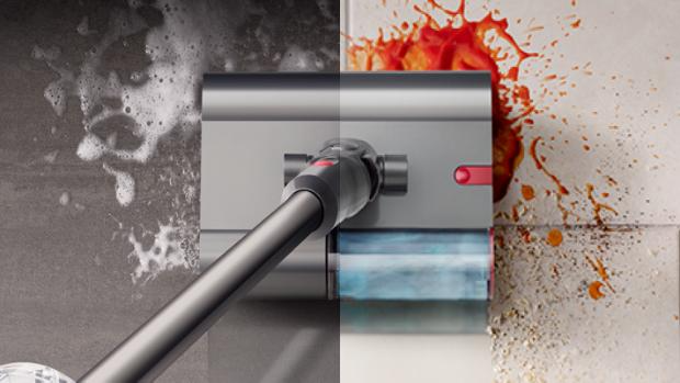Dyson V12s Submarine başlığıyla mutfakta dökülen sıvıların temizlenmesi