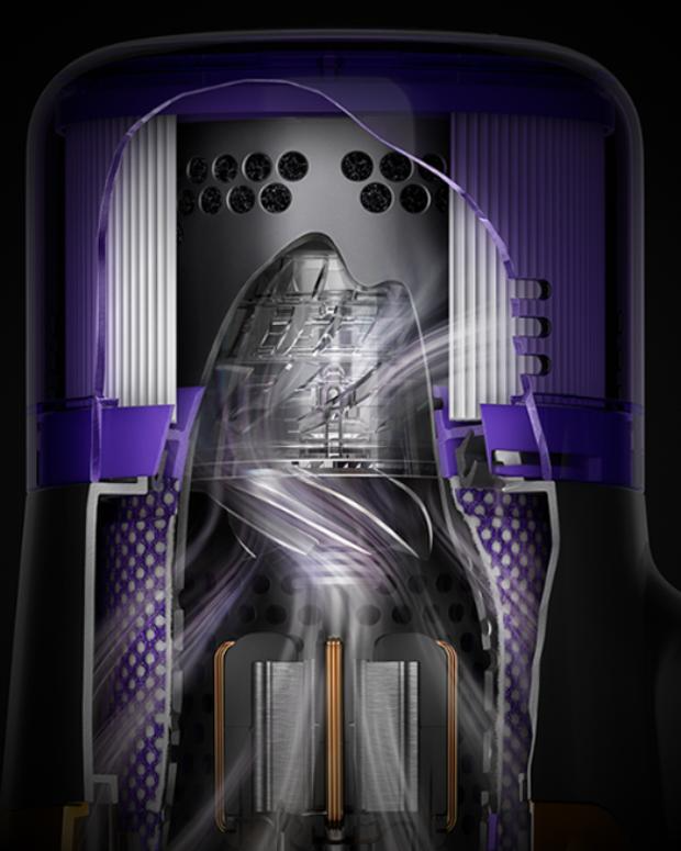 Dyson V12s Detect Slim tam yalıtımlı filtrasyon sistemi