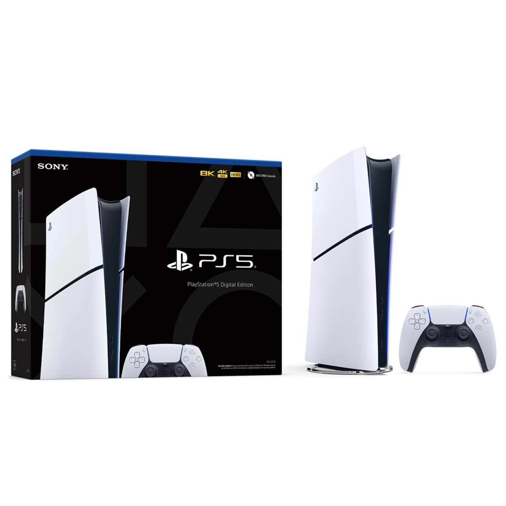 Sony PS5 Slim Digital Edition 825 GB beyaz konsol