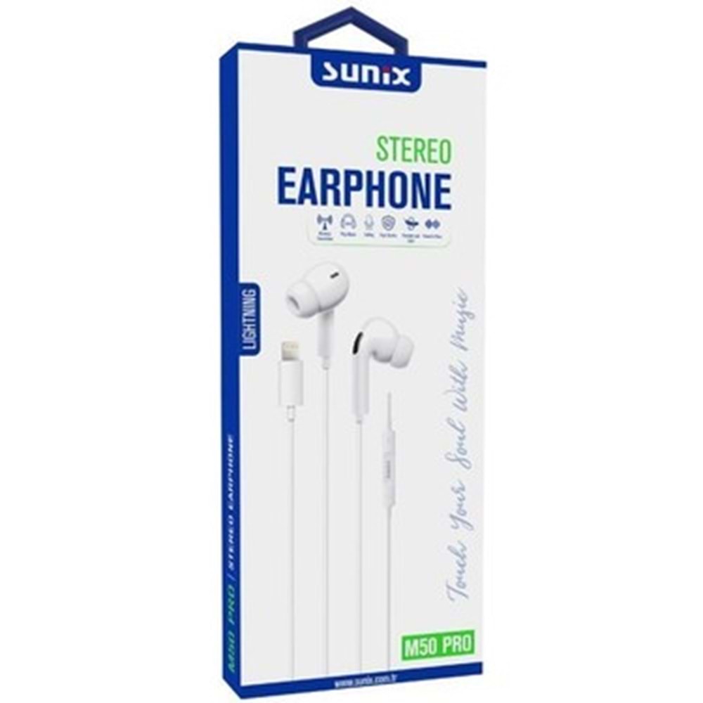 SUNIX M50 PRO LIGHTNING EARPHONE