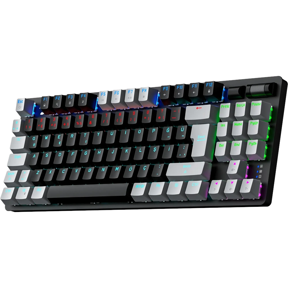 GAMEPOWER EVA 5 RED SWITCH RAINBOW GAMING OYUNCU KLAVYE