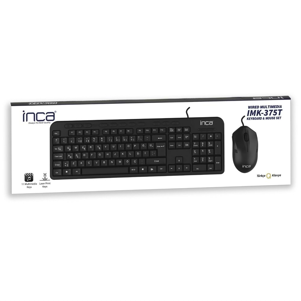 INCA IMK-375T WIRED KEYBOARD AND MOUSE SET