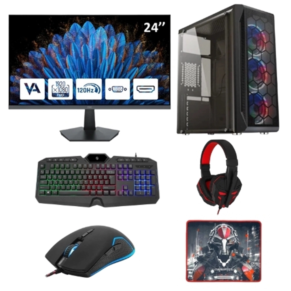 LANSMAN GAMING BUNDLE AMD RYZEN 5-5500 16 GB RAM 8 GB RTX3050 512 GB SSD 650W