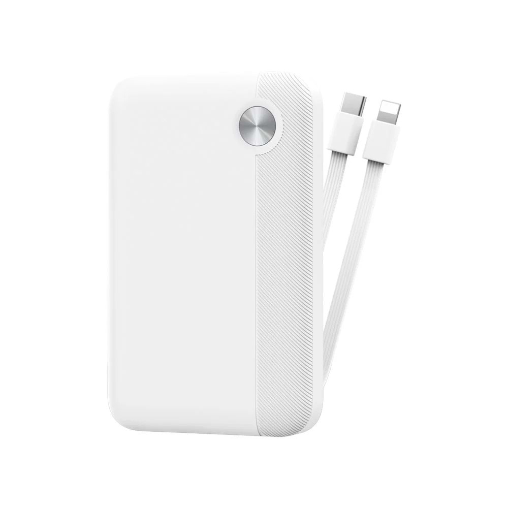 WIWU P060 TYPE-C LIGHTLING ÇIKIŞLI TAŞINABİLİR 10000mah PAWERBANK BEYAZ
