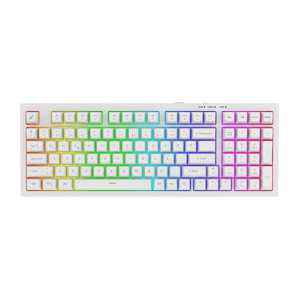 HAWK HK210W MEMBRANE RGB TYPE-C KABLOLU GAMING KLAVYE