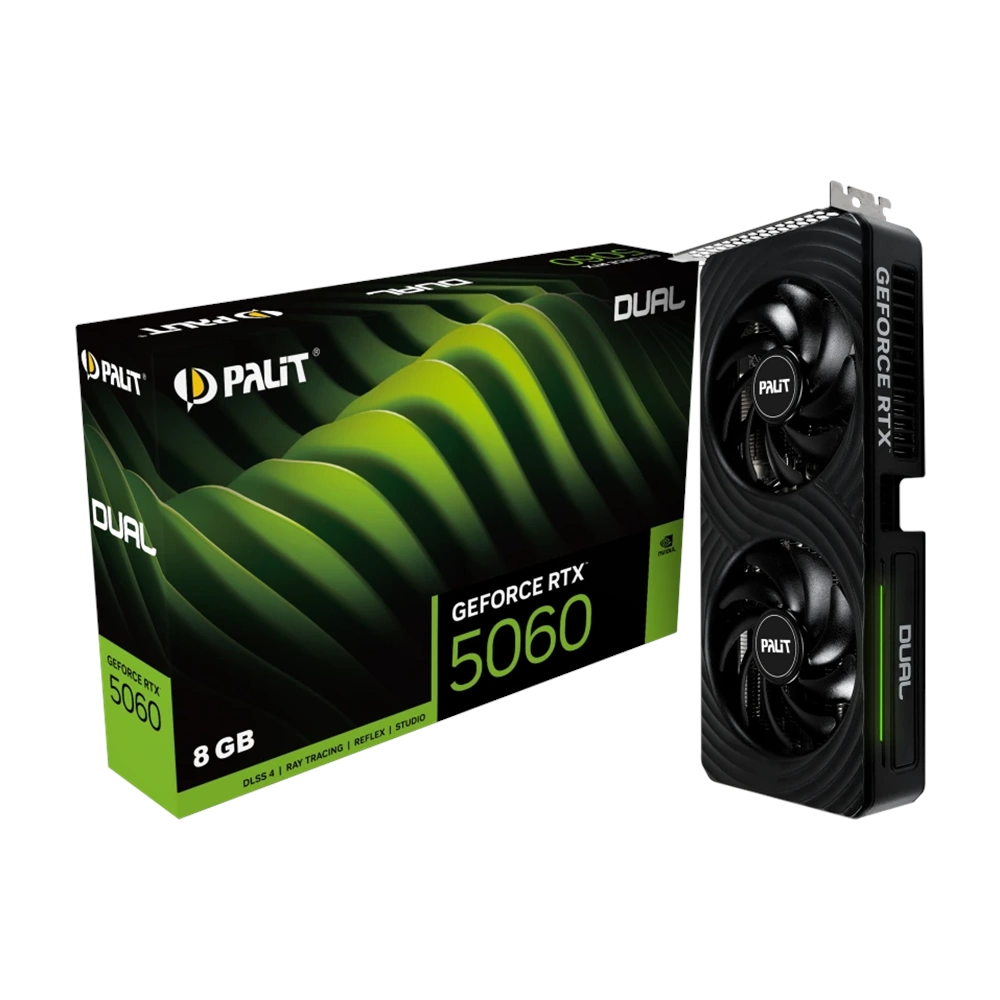 PALIT RTX 5060 DUAL 8GB 128BIT GDDR7 EKRAN KARTI