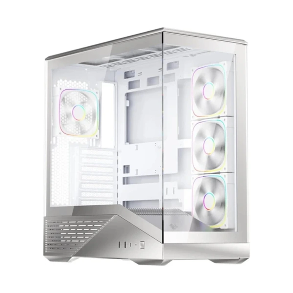 1ST PLAYER GM7 BTF GÜMÜŞ ARGB 4X12CM FAN TEMPERLİ CAM ATX KASA