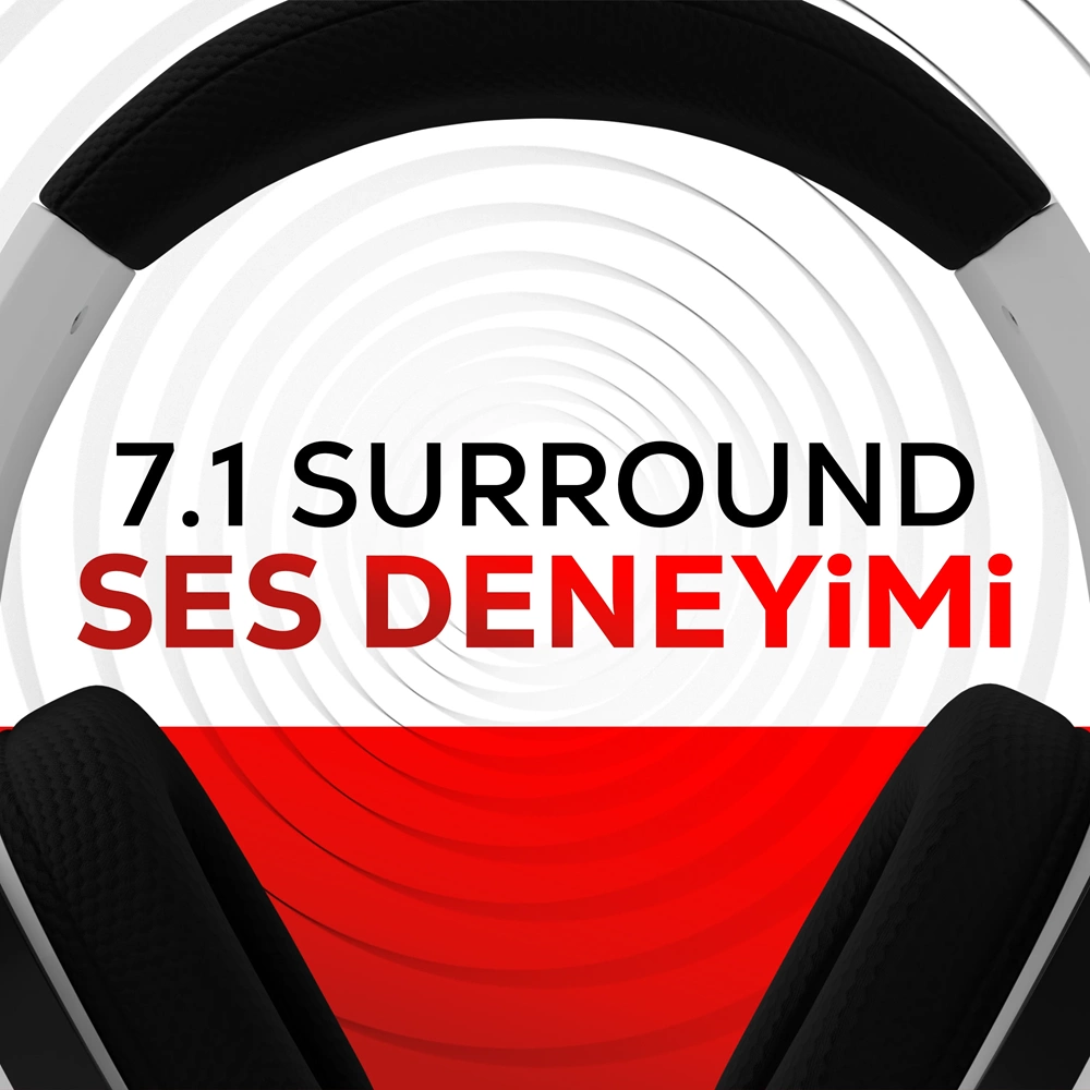 HAWK GAMING HS420 7.1 TRI-MODE KABLOSUZ/BLUETOOTH BEYAZ OYUNCU KULAKLIĞI