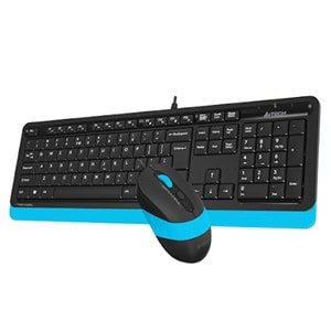 A4 TECH KABLOSUZ KLAVYE MOUSE FG1010 MAVI