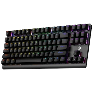 GamePower Eva 7 60M Mekanik Kablolu, 2.4Ghz, Bluetooth 3 Mod Blue Switch Türkçe Q 88 Tuş USB RGB Gaming Klavye