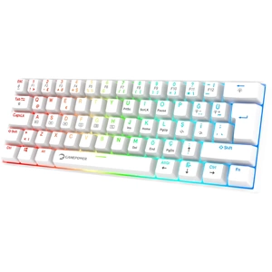 GAMEPOWER LYRA RGB 60M MEKANIK BLUE SWITCH GAMING OYUNCU KLAVYE BEYAZ