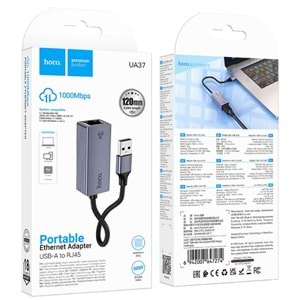 HOCO UA37 ETHERNET ADAPTER USA-A TO RJ45 1000Mbps