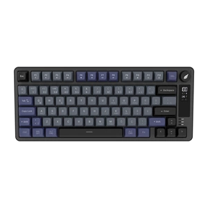 Hawk Gaming HK255 Membrane LCD RGB Kablosuz/Bluetooth Gri Mor %75 Türkçe Gaming Oyuncu Klavye