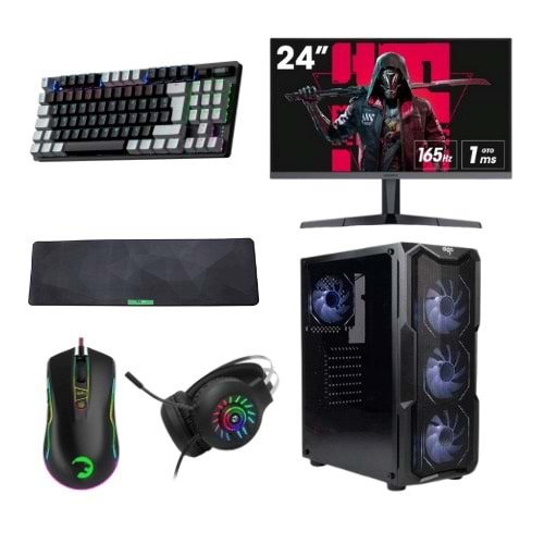 LANSMAN GAMING PC BUNDLE i5-14400F 32 GB DDR5 RAM 1 TB NVME SSD RTX 5060 650W 80+