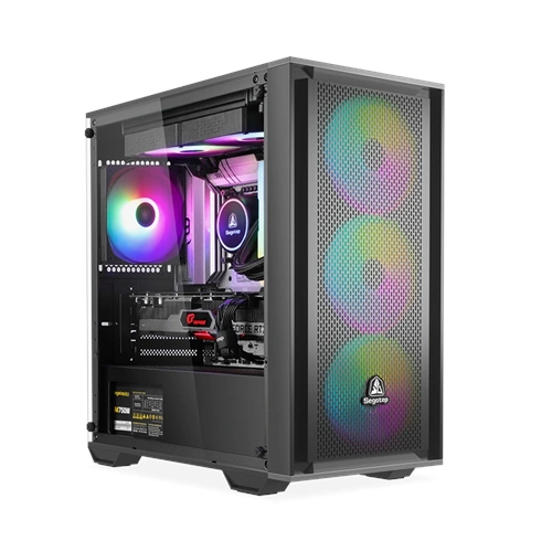 SEGOTEP Gank 240-S Siyah 650W 80+ Midi Tower Kasa (ARGB Fan)