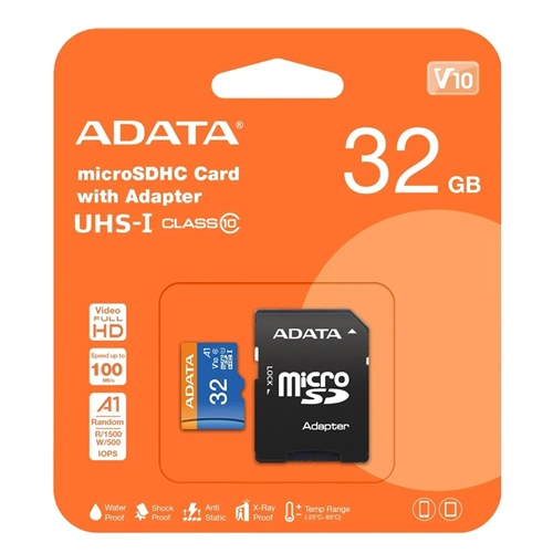 ADATA Premier 32GB Micro SDHC U1/C10 AUSDH32GUICL10A1-RA1