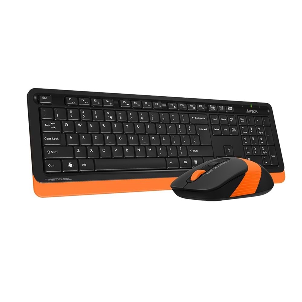 A4 TECH KABLOSUZ KLAVYE MOUSE FG1010 TURUNCU
