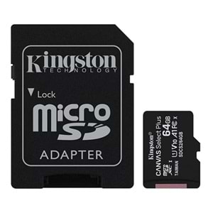 KINGSTON 64 GB MICRO SD CANVAS PLUS