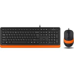 A4 TECH F1010 KABLOLU KLAVYE MOUSE TURUNCU