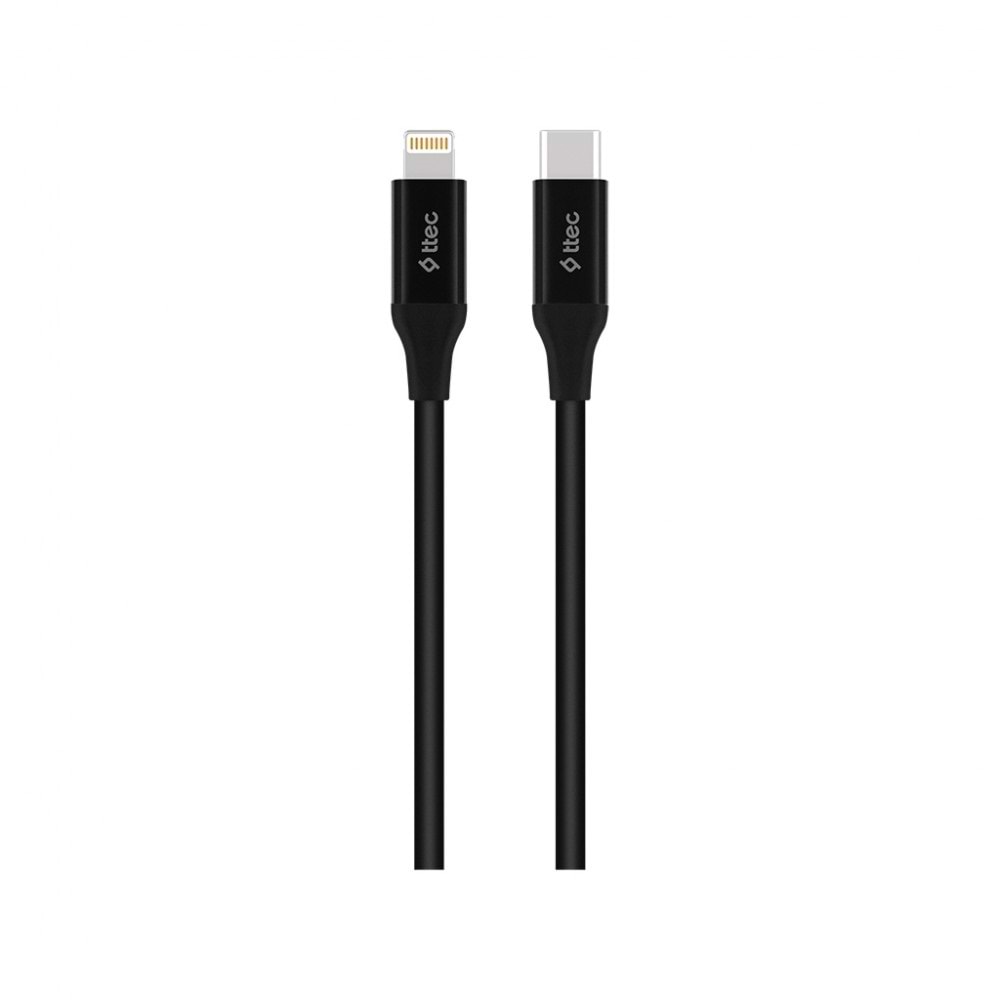 TTEC LIGHTNING TO TYPE-C CABLE BLACK