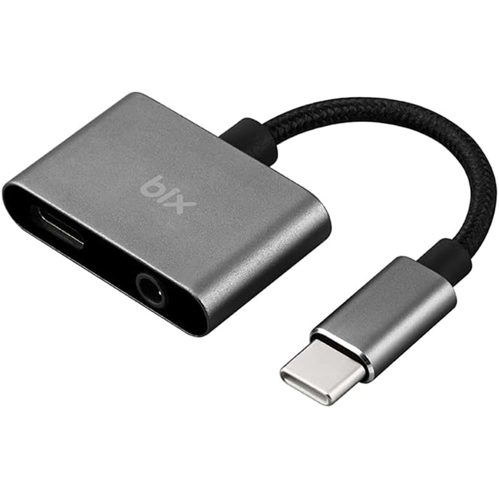 BIX ADP-07 TYPE C TO 3.5 MM AUDIO AND CHARGE ADAPTER