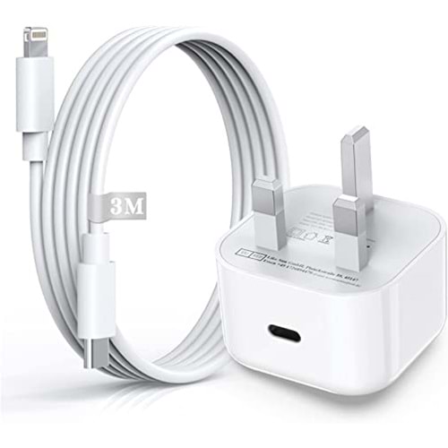 APPLE 20W USB-C POWER ADAPTER - USB-C TO LIGHTNING CABLE