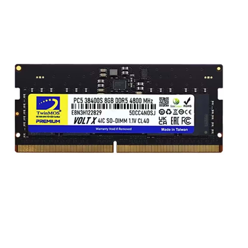 TWINMOS 8 GB DDR5 LAPTOP RAM 4800 MHZ