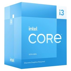 INTEL CORE i3-13100F 3.40GHz 12MB 1700p 13. NESIL TRAY FANSIZ