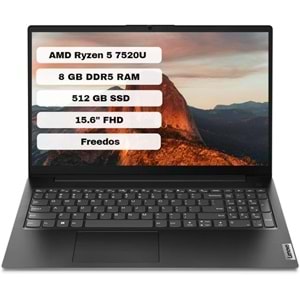 LENOVO V15 82YU0124TX AMD RYZEN 5-7520U 8GB RAM 512GB SSD 15.6 INCH FREEDOS