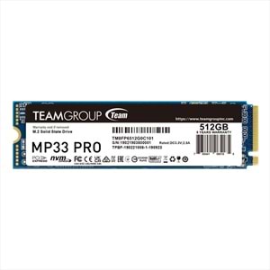 TEAM MP33 PRO 512GB 3500/3000MB/s NVMe PCIe Gen3x4 M.2 SSD