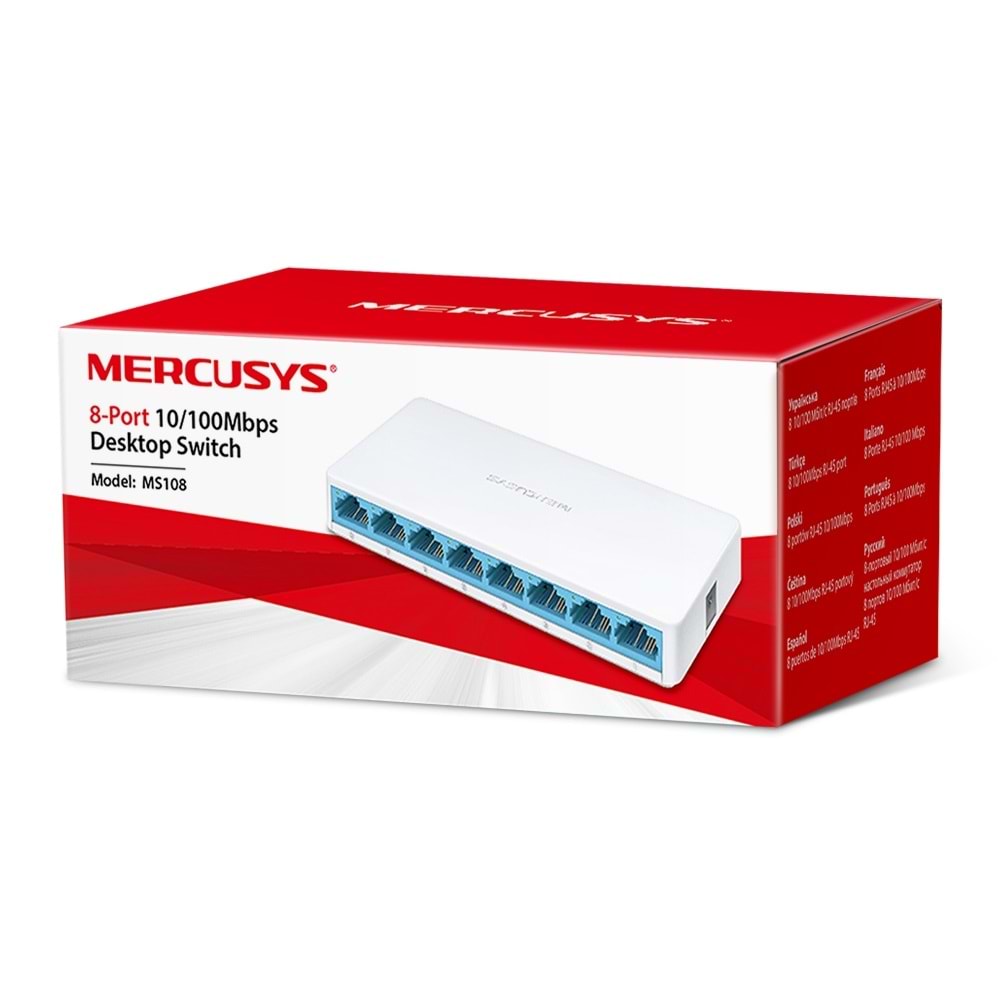 TP-LINK MERCUSYS MS108 8 PORT 10/100Mbps SWITCH