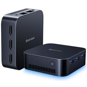 LANSMAN DESKTOP PC BLACKWIEW MP80 MINIPC INTEL N97 3.4Ghz 16GB RAM 512GB SSD WIN11 EZCOOL EZC22 21,5 INCH MONITOR INCA WIRELESS MOUSE AND KEYBOARD