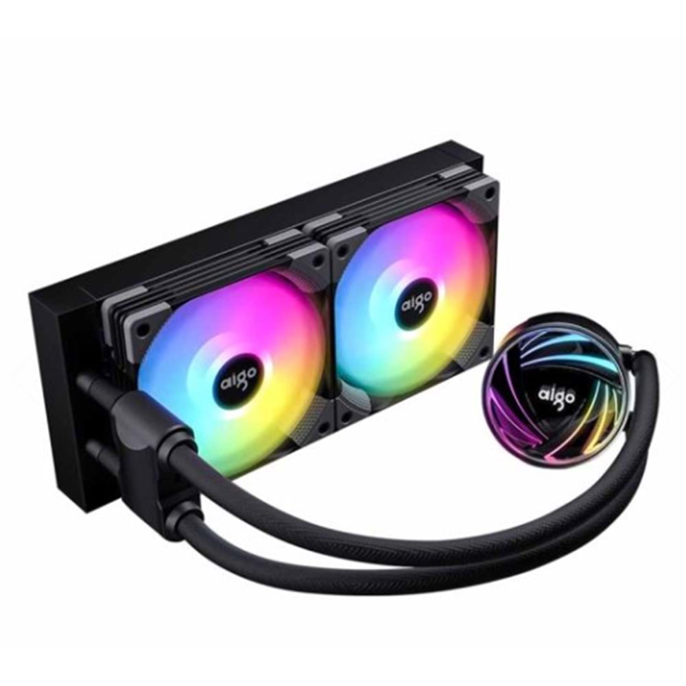 AIGO AP240 ARGB 240MM BLACK LIQUID COOLER 1700/AM5