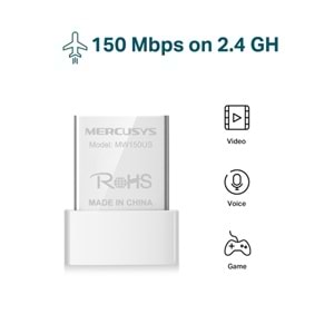TP-Link Mercusys MW150US N150 Nano Wi-Fi USB Adapter