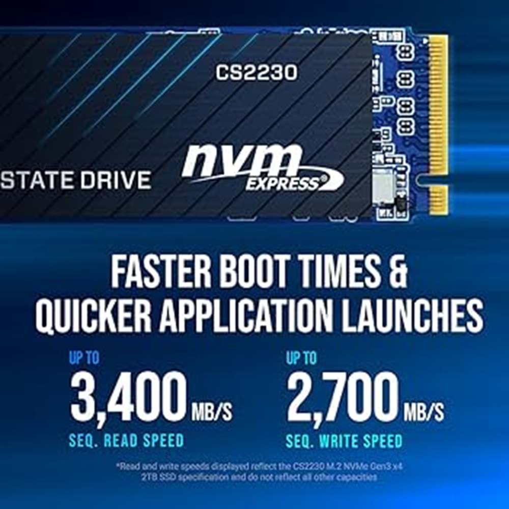 PNY CS2230 500 GB 3300/2500 NVMe PCle M.2 SSD (M280CS2230-500-RB