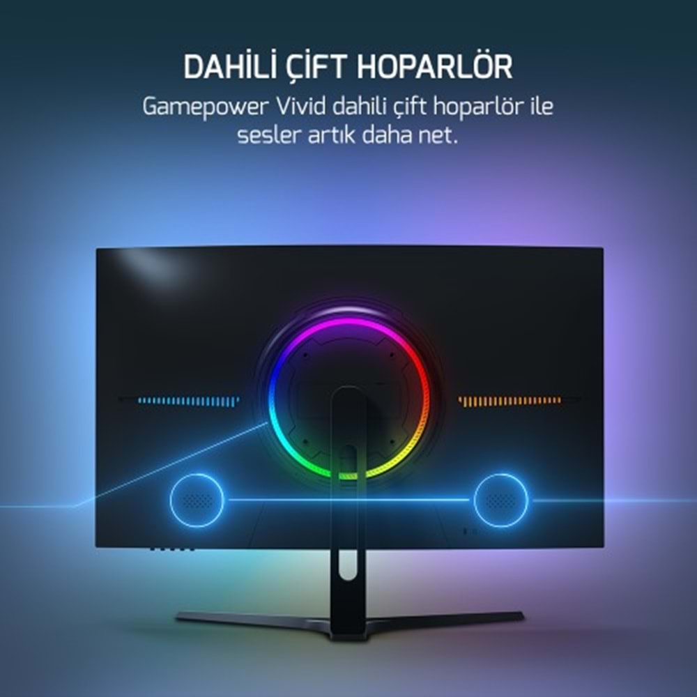 GAMEPOWER 27 VIVID V60 CURVED 0.5 Ms 240 Hz MONITOR