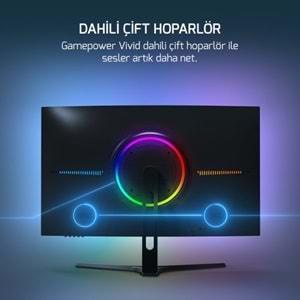GAMEPOWER 27 VIVID V60 CURVED 0.5 Ms 240 Hz MONITOR
