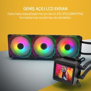 GAMEPOWER SKADI ELITE LCD 360 ARGB SIVI SOĞUTMA