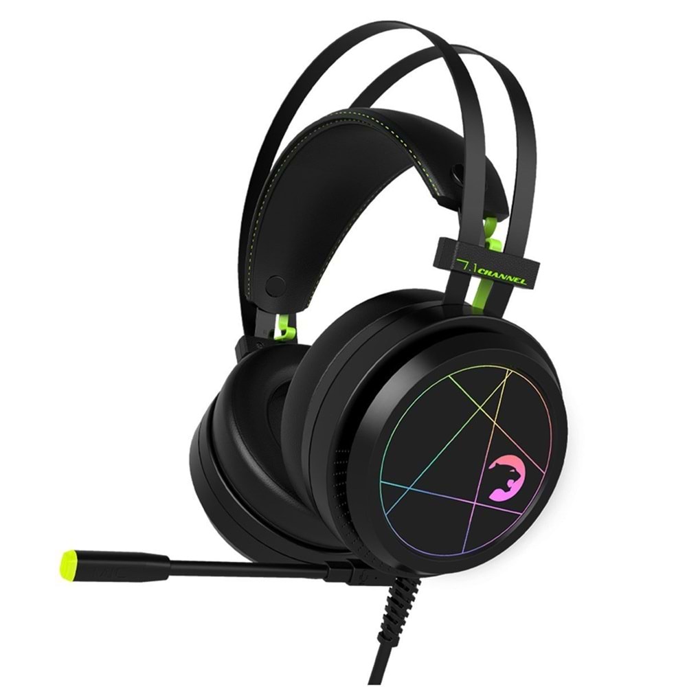 GAMEPOWER MEDUSA SIYAH 7.1 RAINBOW GAMING KULAKLIK