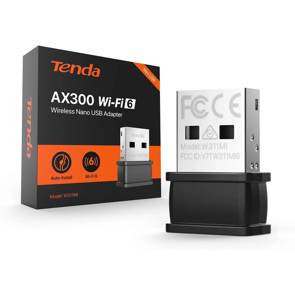 Tenda W311MI 300 Mbps AX300 Wifi 6 USB Wifi Adaptör